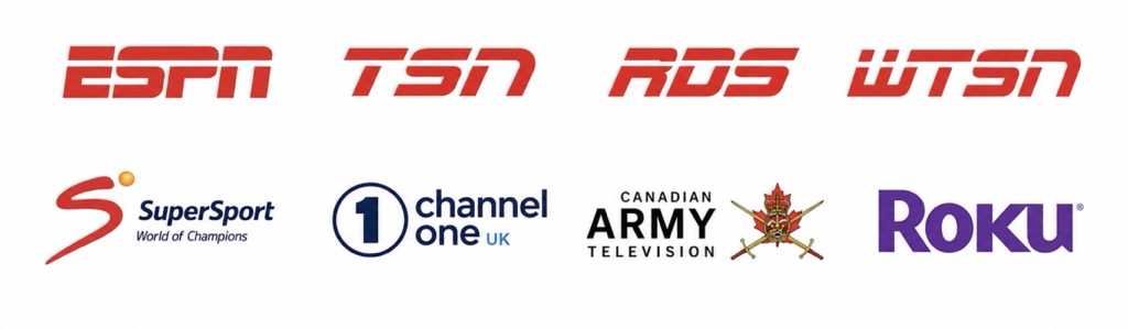 Television distribution and production logos