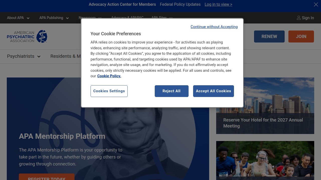 The official website of the American Psychiatric Association, a leading resource for psychiatric diagnosis and treatment.