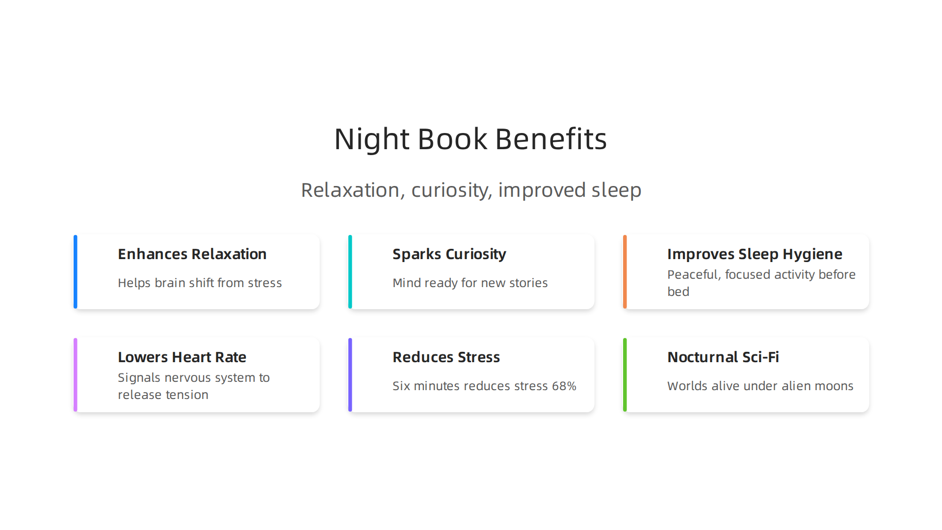 Night books offer more than just entertainment, providing a peaceful escape and cognitive benefits.