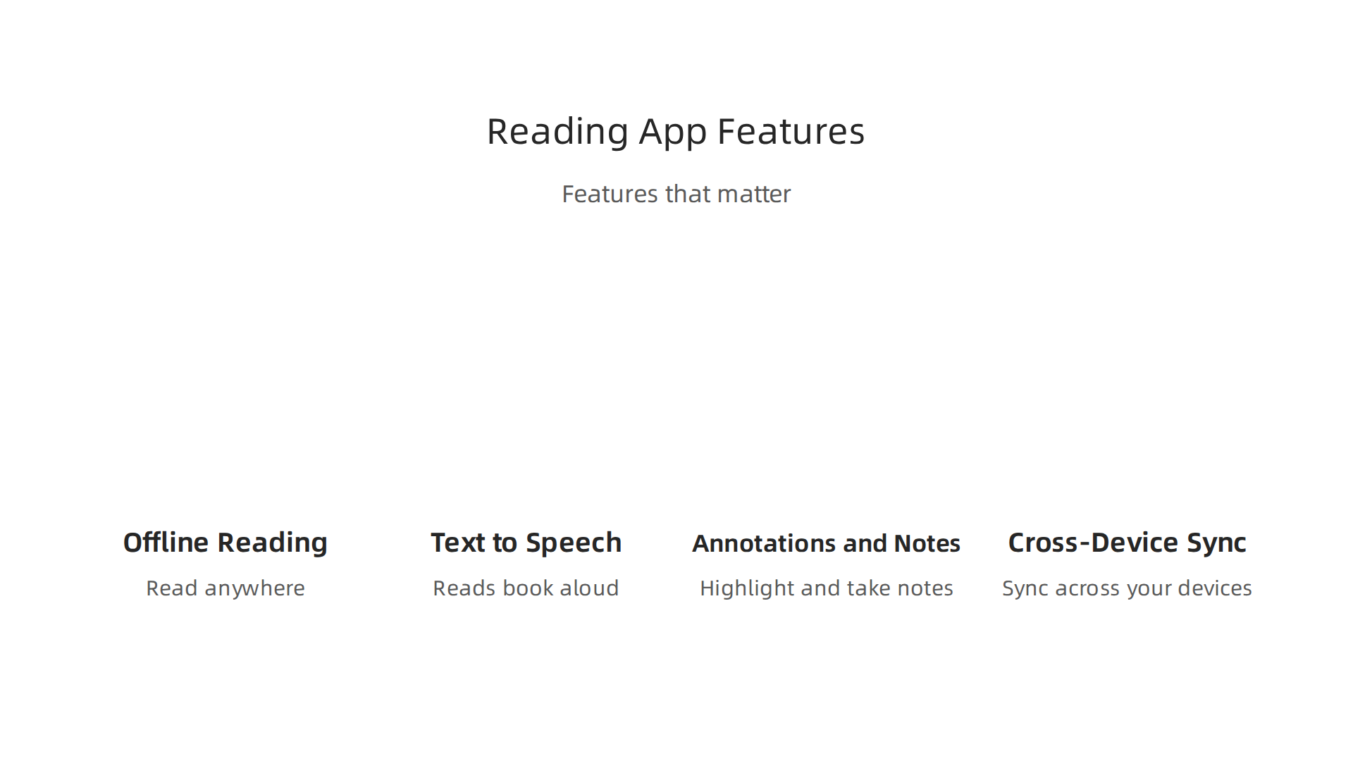 An overview of essential features to consider when choosing a reading app, enhancing convenience and personalization.