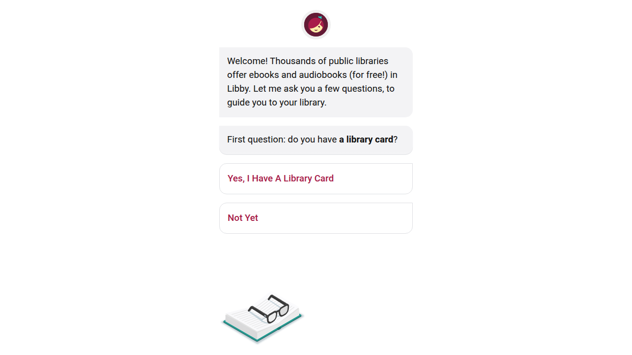The Libby app homepage, showcasing its user-friendly interface for borrowing ebooks, audiobooks, and magazines from local libraries.
