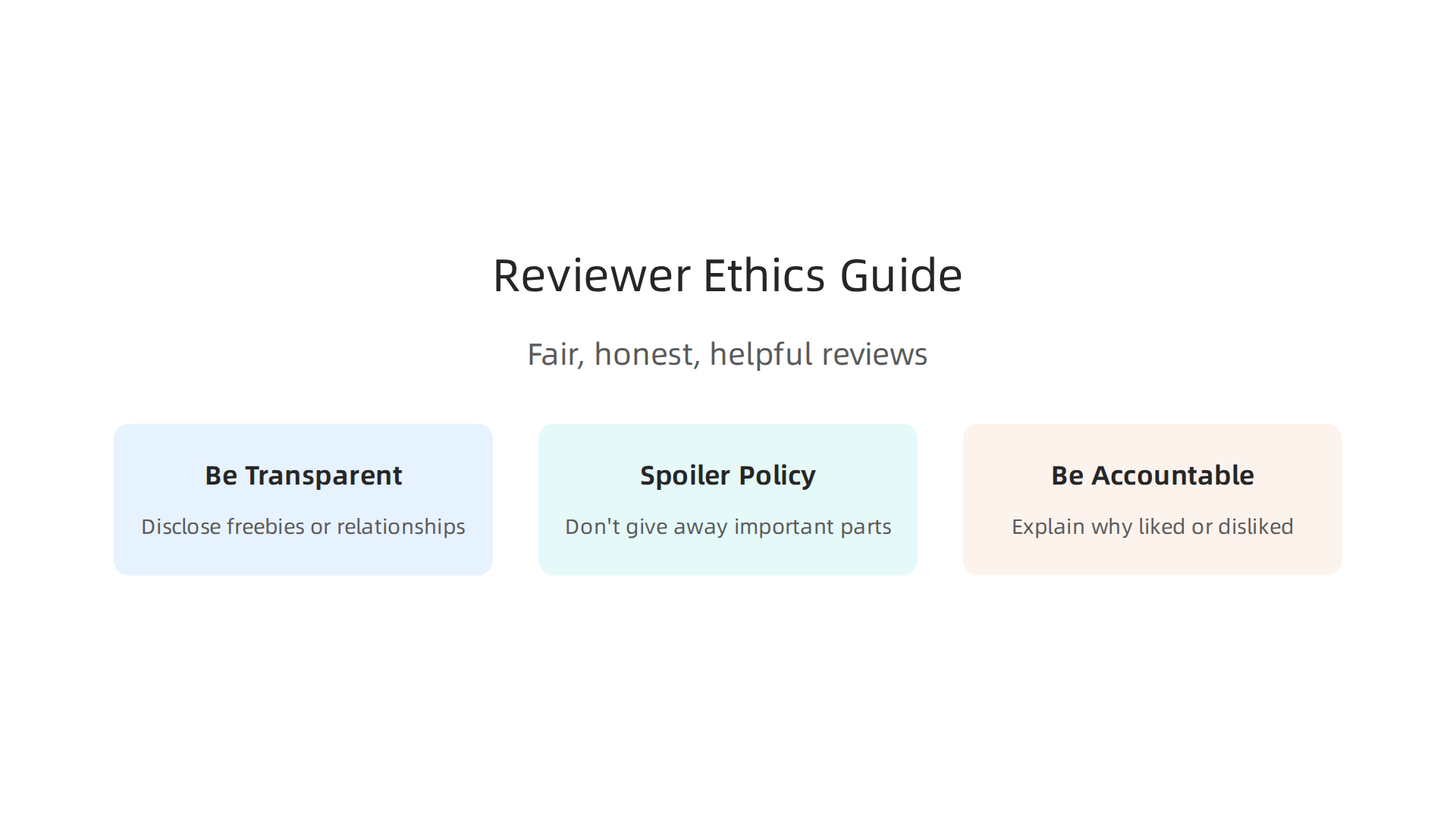 Follow these ethical principles to ensure your book reviews are fair, honest, and helpful.