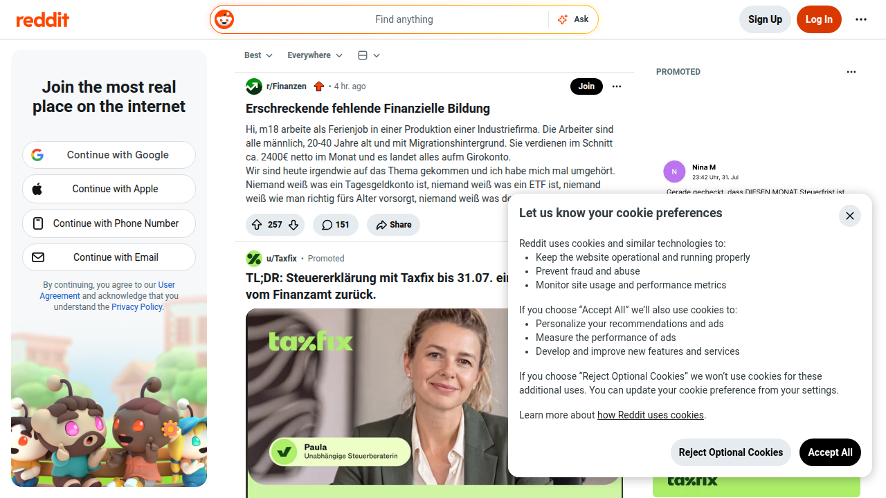 Explore Reddit's homepage to find various communities, including subreddits dedicated to free books and reading discussions.