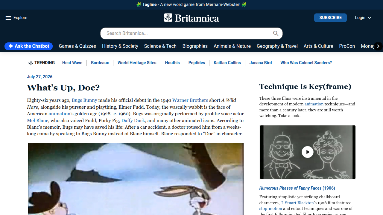 Screenshot of Britannica's page, a reliable source for information on authors like Alice Walker and historical context surrounding her work.