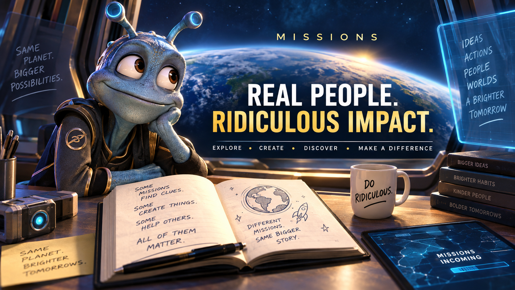 The Ridiculous Missions world-building adventure